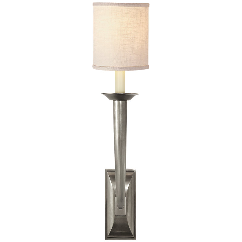 French 1 - Light Armed Sconce, Antique Nickel