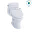 Toilette allongée monobloc 1,0 GPF TOTO® WASHLET + ® UltraMax® II 1G® et siège de bidet WASHLET® C200, blanc coton