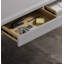 Bureau d'écriture italien minimaliste avec base en métal-110898694-110898695