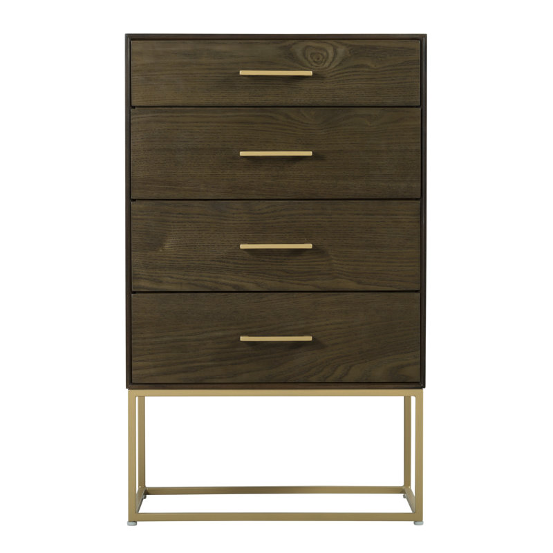 Commode 4 tiroirs Tommy Hilfiger Franklin, noyer