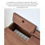 Bureau d'écriture Mid-Century en noyer avec tiroir