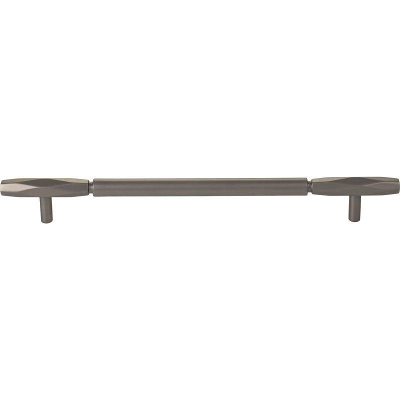 Kingsmill Bar Pull, Ash Gray, 8 13/16" Center to Center