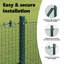 100cm H x 1000cm W Silver Steel Fencing Kits