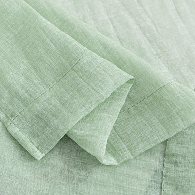 Paire de rideaux transparents avec passe-tringle Crinkle