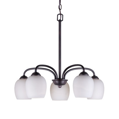 Lustre classique/traditionnel ombré 5 lumières Mcree