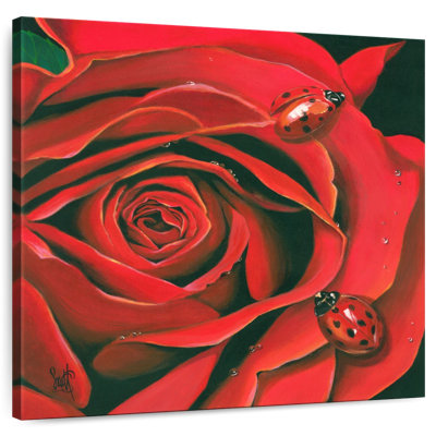Arney Red Flower And Bugs