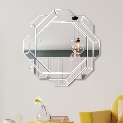 Miroir décoratif hélicoïdal 24 "sans cadre Helicoïde pour salle de bain, vestibule, chambre à coucher, salon