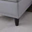Canapé modulaire en similicuir avec repose-pieds
