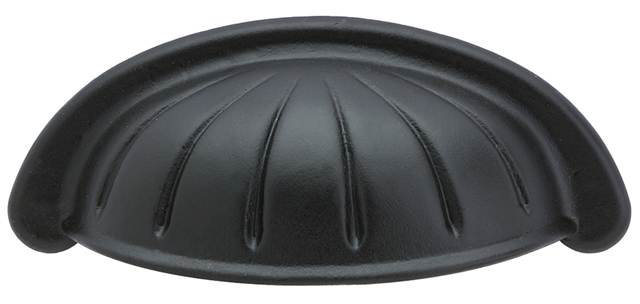 Tuscany 3" Center to Center Cup/Bin Pull, 4", Flat Black Bronze