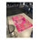 Tapis décoratif tissé rose