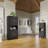 Freestanding Metal Kitchen Bathroom Floor Storage Cabinet with Open Countertop-861859278
