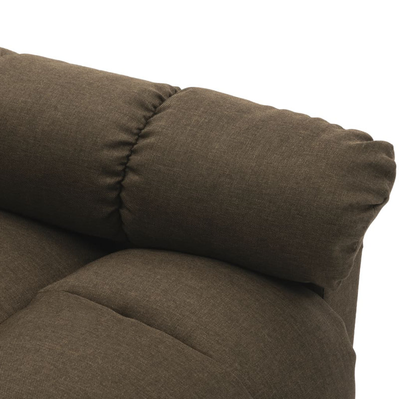 Adelbrand Recliner Leisure Adjustable Cozy Chair for Home Theater Cinema Fabric, Brown 100% Polyester
