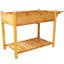 Support de jardinière surélevée en bois avec jardinière surélevée 8 poches avec table d'appoint pliable et tablette de rangement pour herbes / légumes / fleurs-866875125