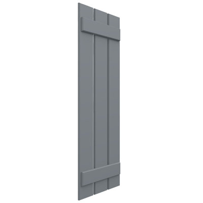 Volets à panneaux et tasseaux EnduraCore Composite à deux planches espacées, 11 1/4 po L x 36 po H, coloris Ocean Swell (par paire - quincaillerie non incluse)
