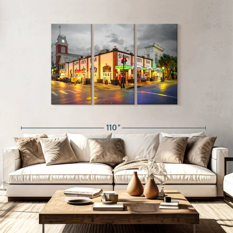 Rorry Nighttime In Key West Noir, 48" H x 74" W