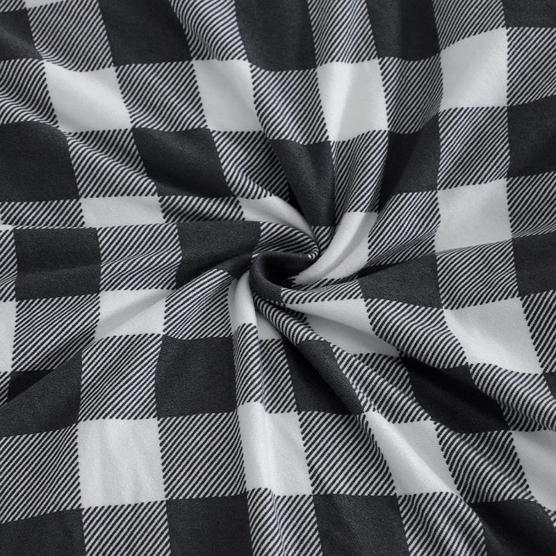 Housse pour chaise de salle à manger, Mélange de polyester noir / blanc