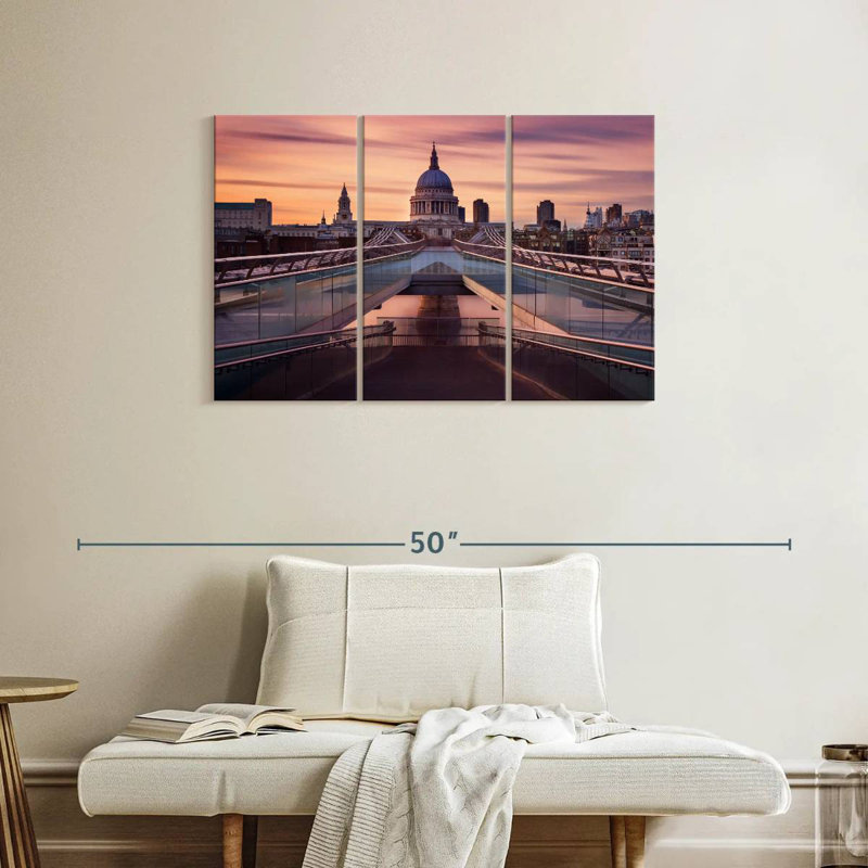 Lilie Millennium Bridge Vers St. Paul's, H 24 po x l 38 po