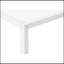 Table d'appoint, console, entrée, étroit, d'angle, salon, chambre à coucher, stratifié blanc, métal blanc, contemporain, moderne-118037998