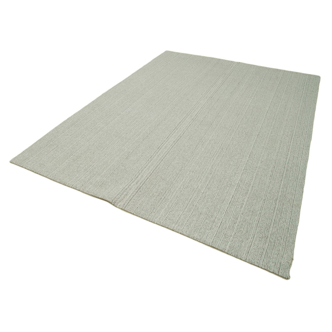 Vintage Flatweave Beige Vintage Wool Handmade Area Rug