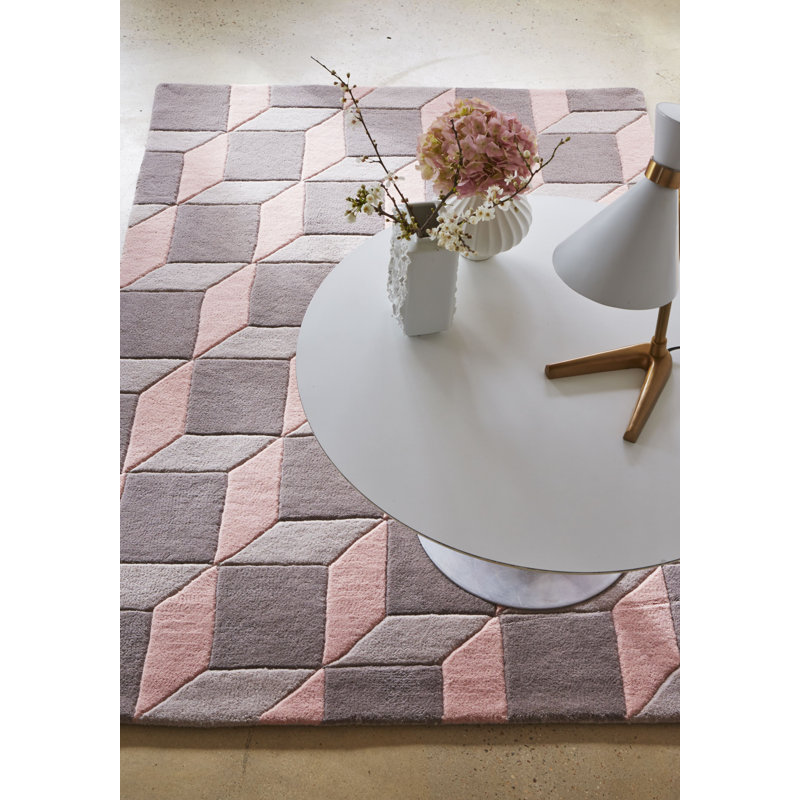 Gott Geometric Wool Area Rug, Rectangle 150 x 230cm