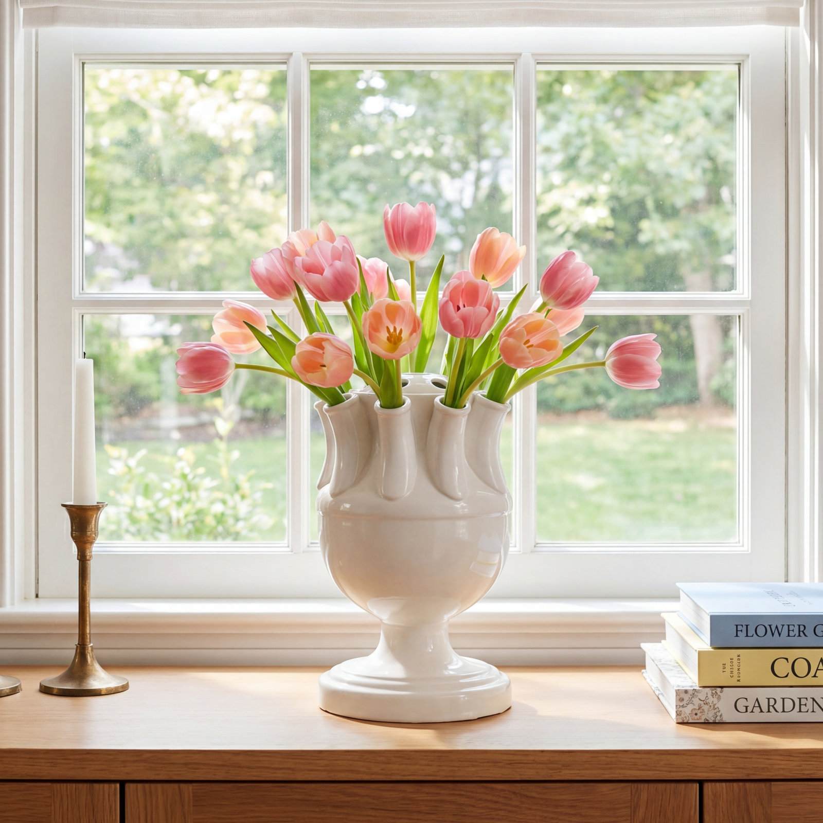 12.5'' Handmade Ceramic Table Vase
