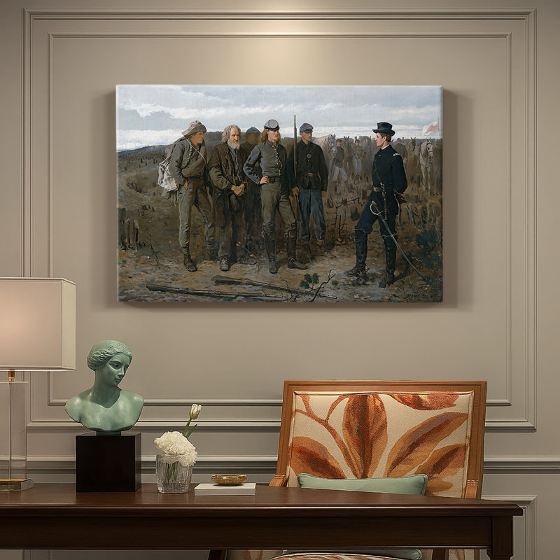 Prisoners from the Front-Winslow Homer-Gallery, toile tendue-1866, 40 x 60