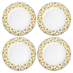 Assiette à dessert / salade en porcelaine de 8,27 po Henrietta Carlsbad (Ensemble de 4)
