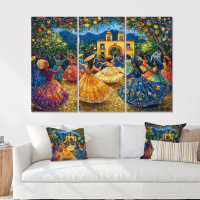 Yellow Fiestas And Celebrations In El Salvador II - El Salvador Wall Art Print Set