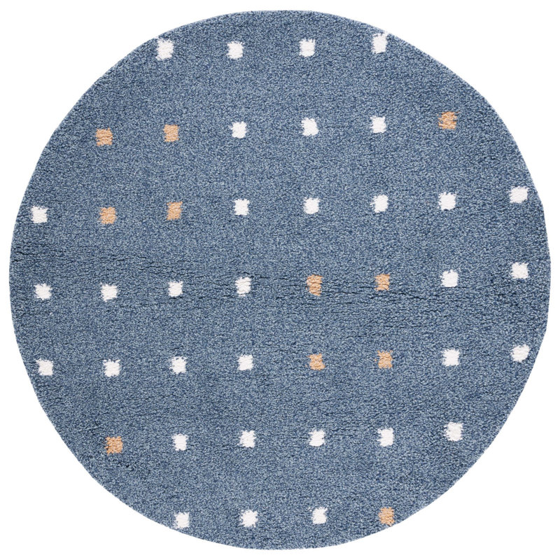 Tapis à pois Calico Performance, Rond 6 pi 7 po