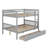 Space-Saving Bunk Bed Featuring Storage Drawers, Easy Conversion To Separate Beds, And Protective Rails-1011816767