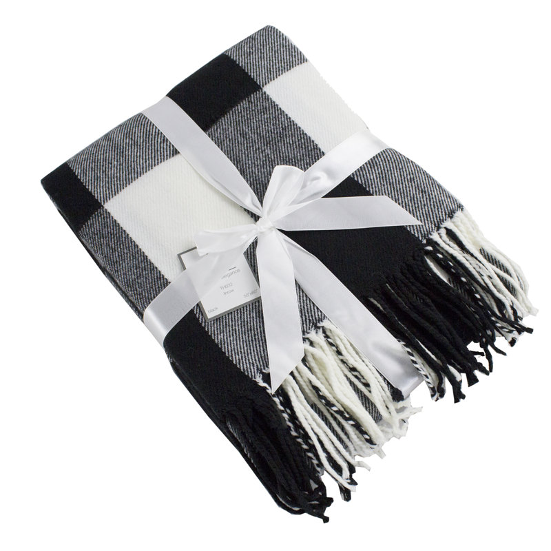 Hand Woven Throw Blanket, White