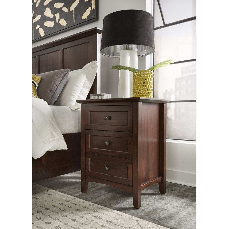Haddad 61cm W Manufactured Wood Bedside Table