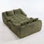 Chaise longue surdimensionnée pour l'intérieur, canapé-lit moderne en chenille à assise profonde avec coussins décoratifs et accoudoirs, canapé-lit pour le salon, chambre à coucher-134205368