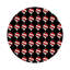 Xmas Ornament Vegan Leather Round Pebble Placemat-868402319