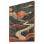 «Pine Tree In Graphic Terra Cotta Mountains II - Landscape Mountains», reproduction d'art murale-88040932-88040934
