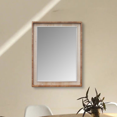 Adamsun Wood Rectangle Wall Mirror