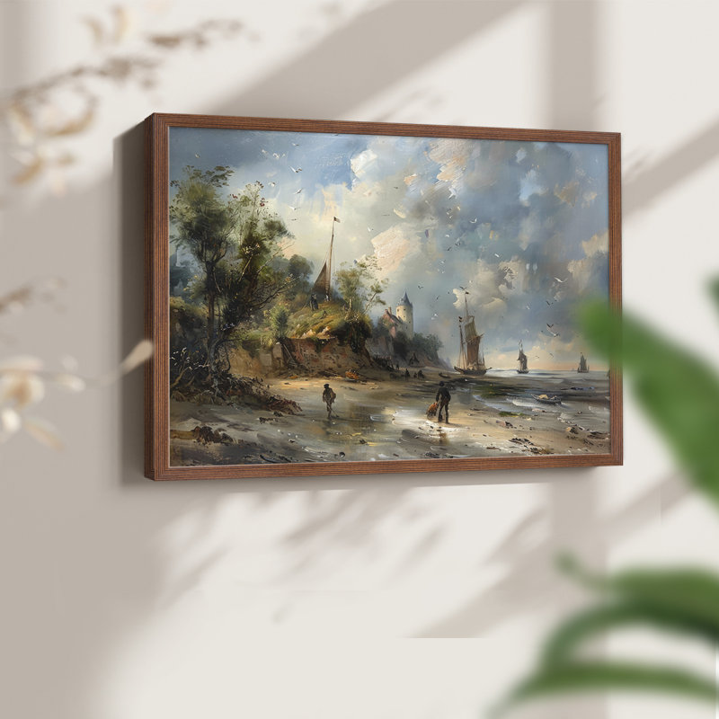 Série nautique-CLxxi - impression encadrée - réversible, Walnut, 16" H x 20" W