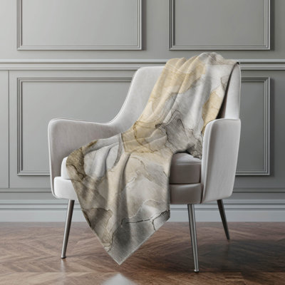 Addison Machine Washable Sherpa Watercolors Throw Blanket