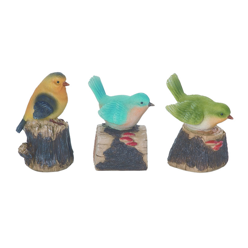  Ensemble de 3 décorations pour la maison en résine