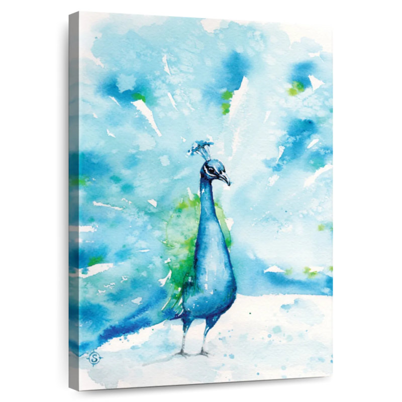 Brampt Peacocks About, 39" H x 26" W