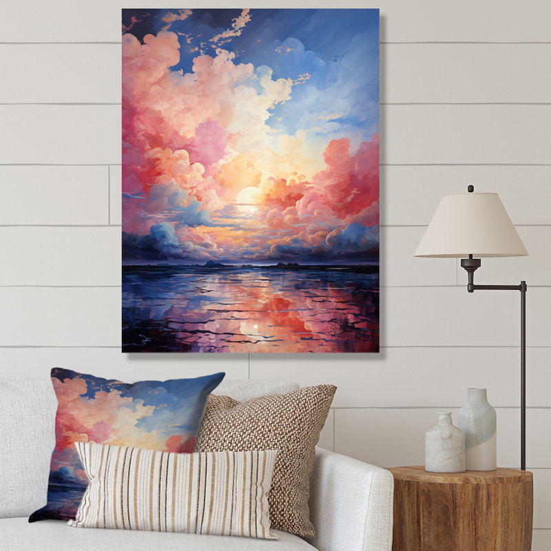 «Clouds Skys Canvas II», art mural paysage et nature, H 20 po x l 12 po x P 1 po, Toile tendue