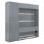 Grand lit escamotable mural avec tablettes, gris-274426624-274426637