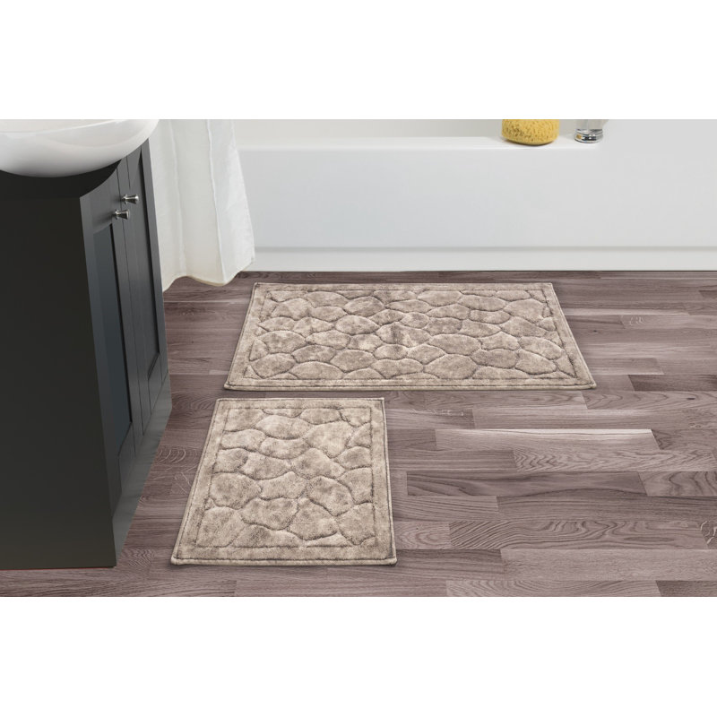 Ensemble de 2 tapis de bain Millgrove, Brun foncé