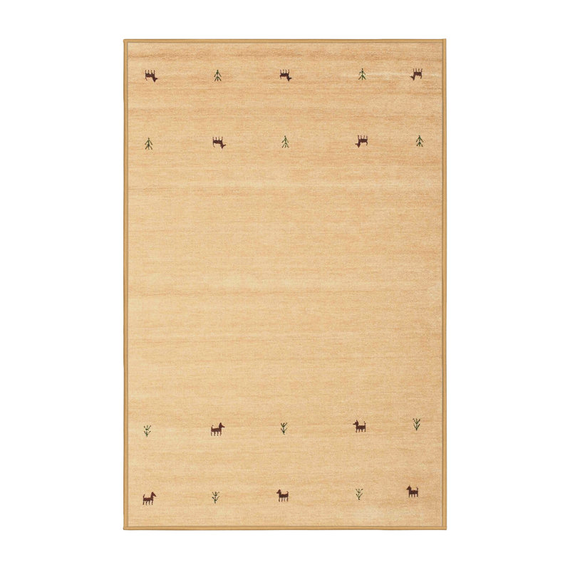 Surface beige contemporaine tapis Walbourne, Rectangle 2 pi x 3 pi