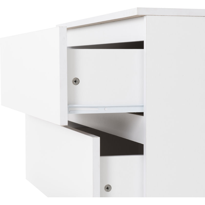 Braunstein 3 Drawer Chest, White