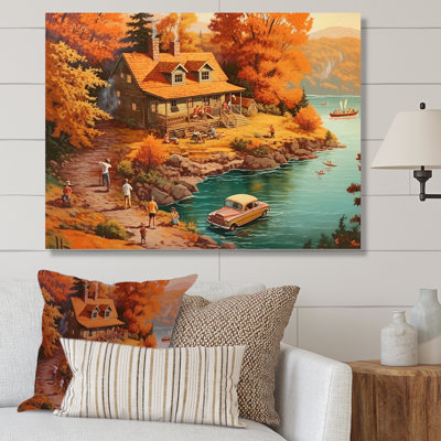 «Rixt Summer Vaccation At The Cottage II», reproduction sur toile