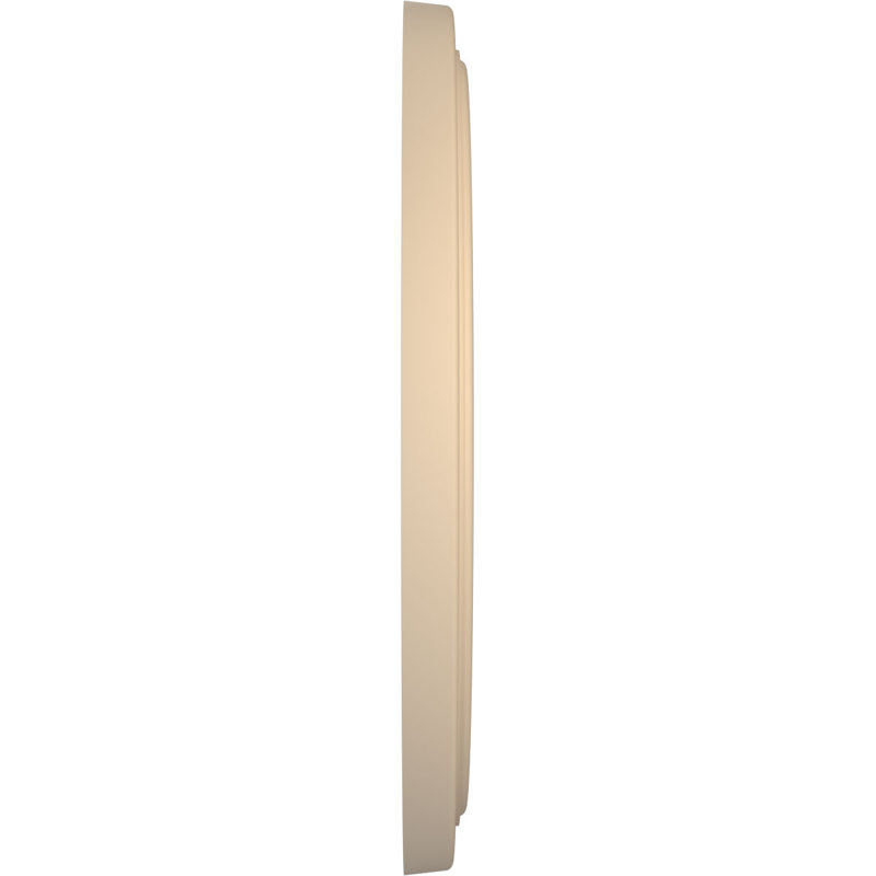 Médaillon traditionnel en PVC thermoformé pour plafond, Beige fumé satiné UltraCover, H 19 po x l 19 po x P 1,5 po
