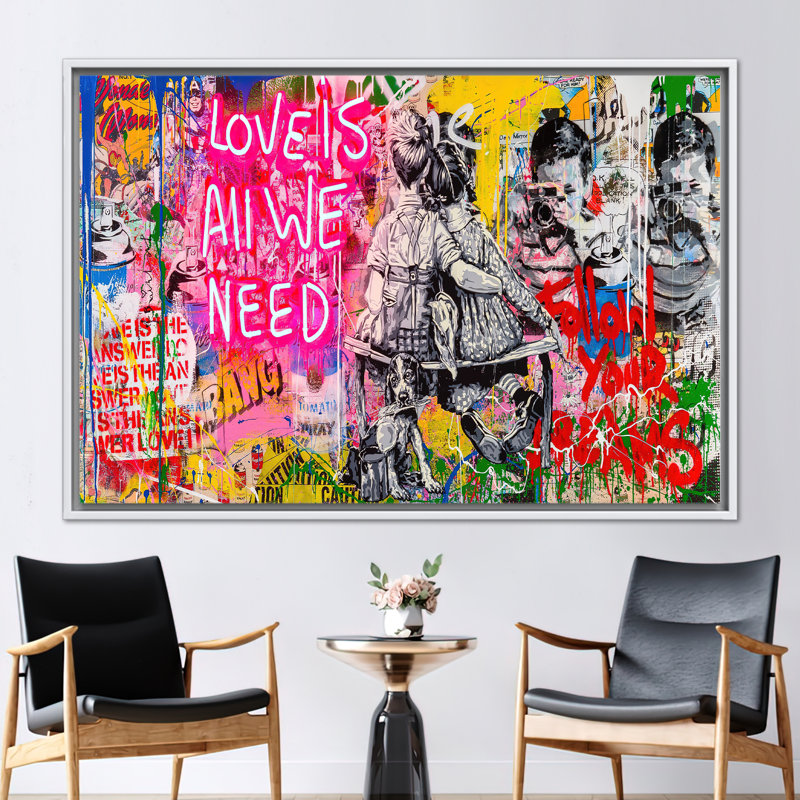 Print on Canvas, 20 cm H x 30 cm W, White Floater Framed