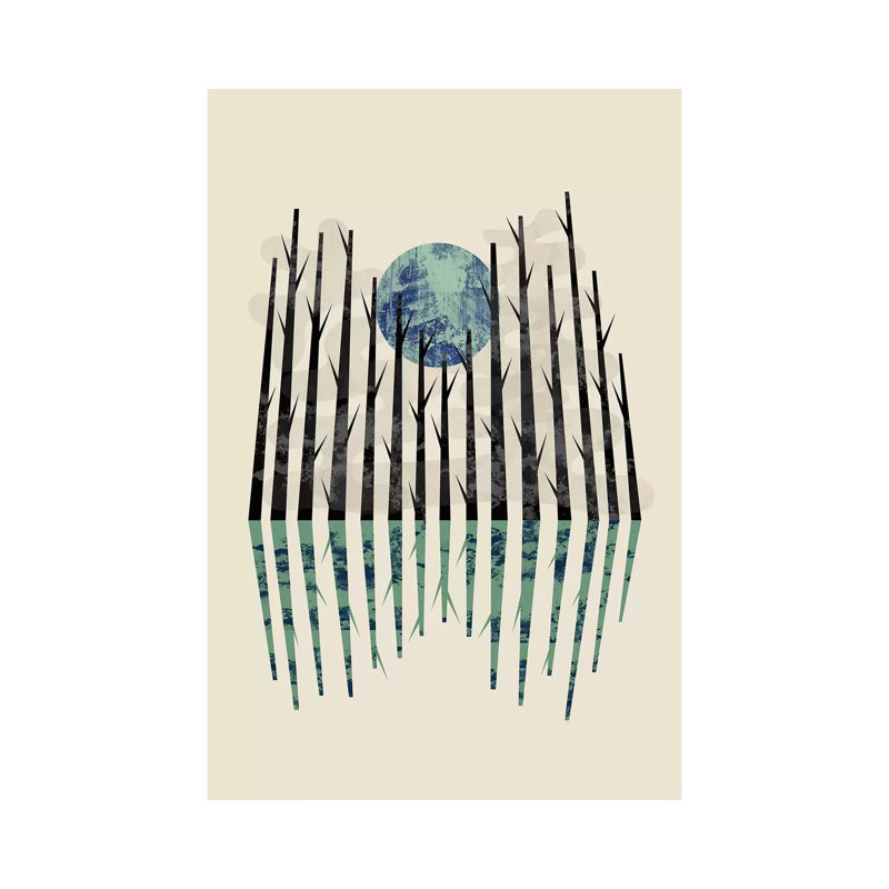 Little Black Forest by Flatowl - Wrapped Canvas Print, 45.72cm H x 30.48cm W x 1.91cm D