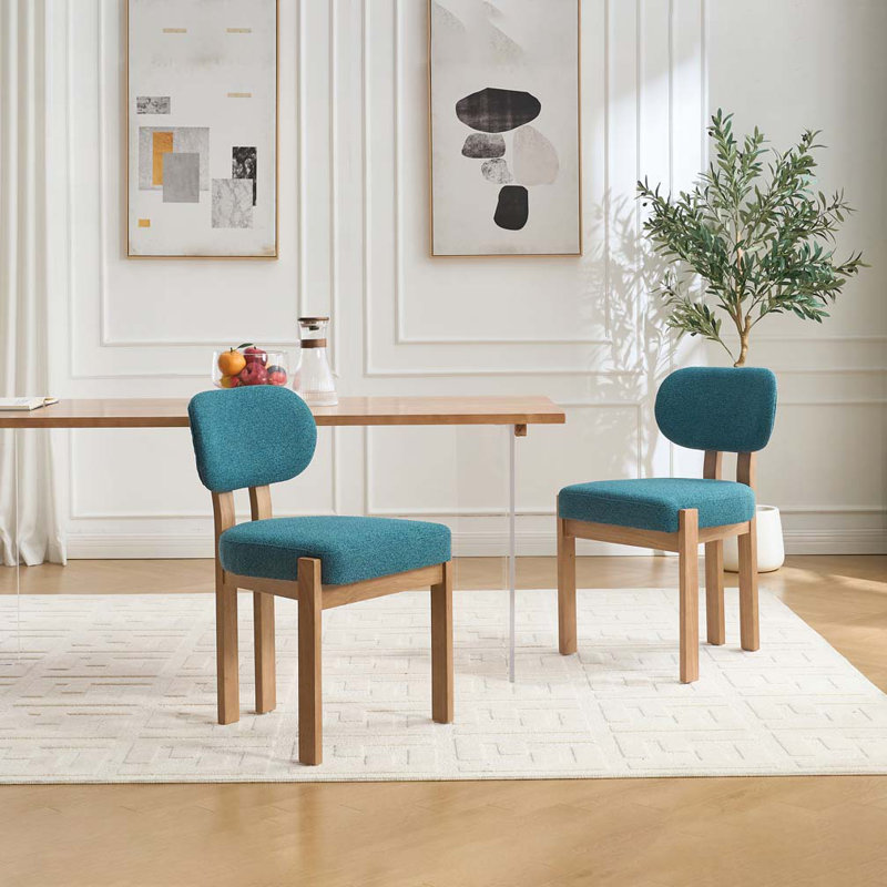 Chaises de salle à manger moelleuses, Sarcelle